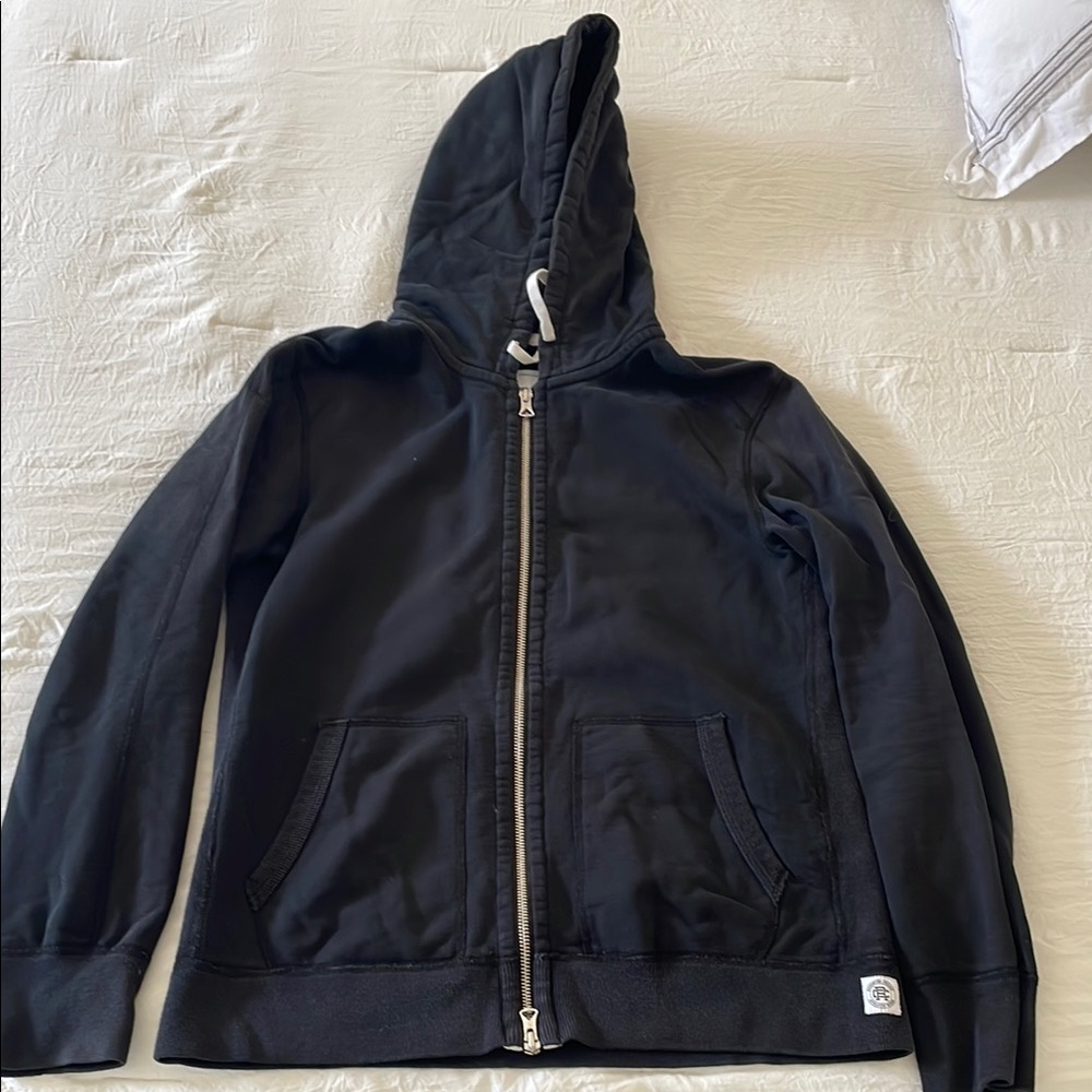 Reigning Champ Men’s Black Zip-Up Hoodie